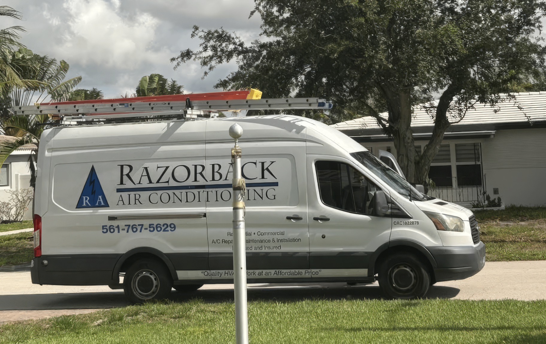 Razorback Air Conditioning service van